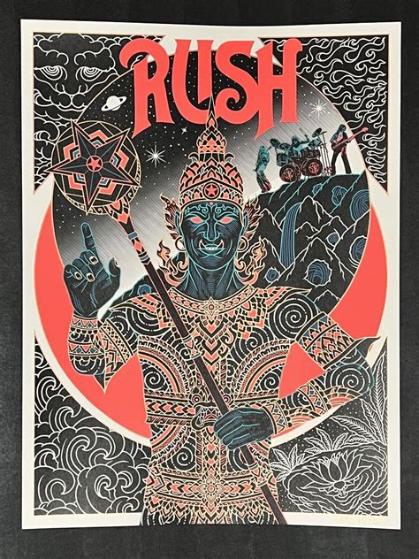 Rush 2112 Temples of Syrinx Dual-sided Palehorse SN 14/130 Screenprint Sold Out | eBay