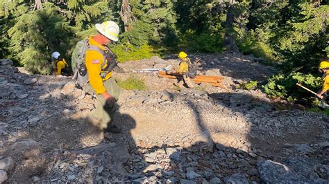 Lookout Fire crews use burning operations to 'stay ahead' of the main fire