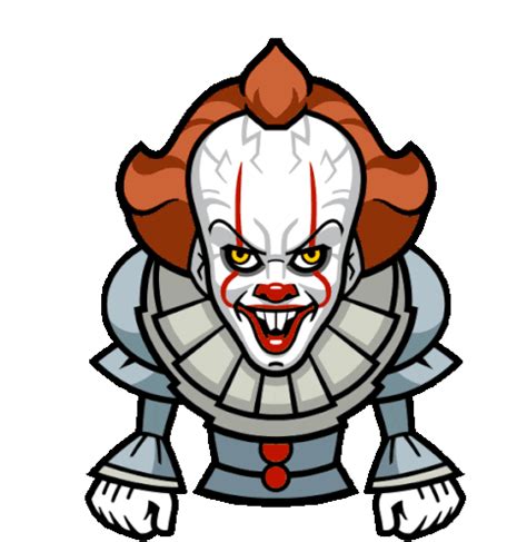 Clown Pennywise Sticker - Clown Pennywise It Clown - Discover & Share GIFs