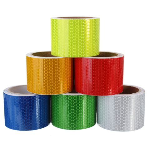 5cm×3m Safety Caution Reflective Tape Warning Tape Sticker Self Adhesive Tape | Alexnld.com