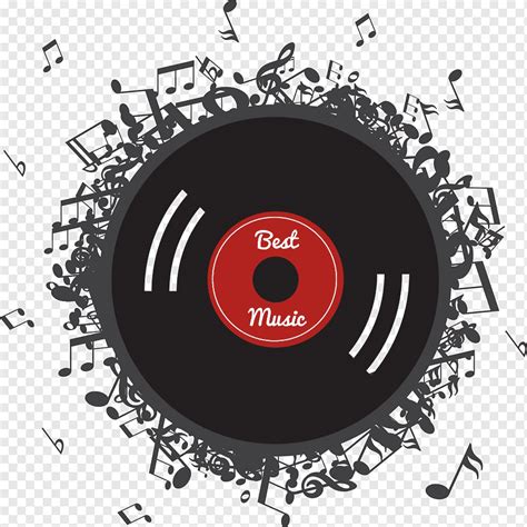 Best Music vinyl record illustration, Dynamic vinyl record, album ...