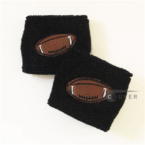 Football Black Wrist Sweatbands Wholesale [6pairs] : COUVER SWEATBANDS ...