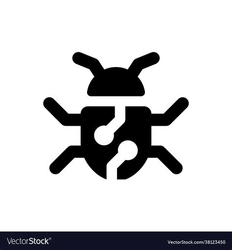 Malware icon eps file Royalty Free Vector Image