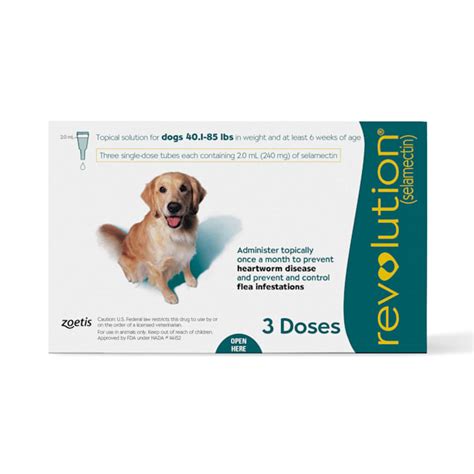 Revolution Topical Solution for Dogs 40.1- 85 lbs, 3 Month Supply | Petco