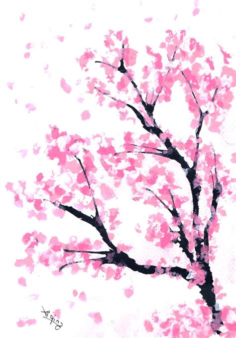 Japanese Cherry Blossom Drawing | Free download on ClipArtMag