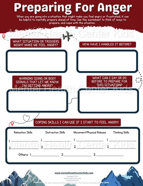 Teenage Anger Management Worksheets & Example | Free PDF Download - Worksheets Library