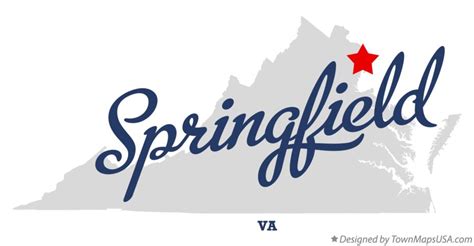 Map of Springfield, VA, Virginia