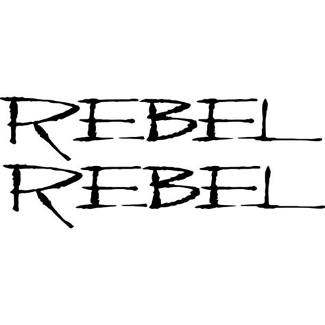 2x Rebel Logo Sticker Decal Decal Stickers - DecalsHouse