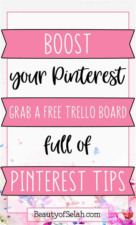 Free Pinterest Tips Trello Board | BeautyofSelah