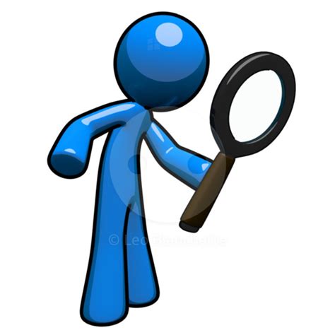 Cartoon Detective With Magnifying Glass N9 free image download