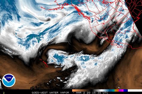 Northeastern Pacific Water Vapor, GOES West - NOAA GOES Geostationary Satellite Server