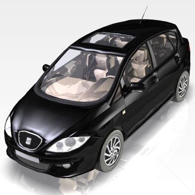 seat toledo sport car 3d model