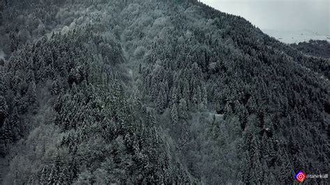 Uzungöl'de Kış Manzaraları. Trabzon Çaykara Uzungöl. (Winter nature ...