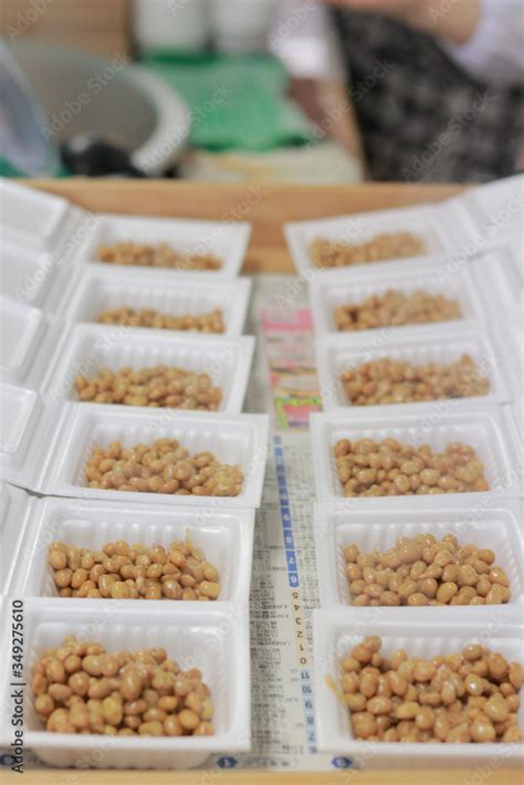 Natto factory and natto dishes. Stock Photo | Adobe Stock