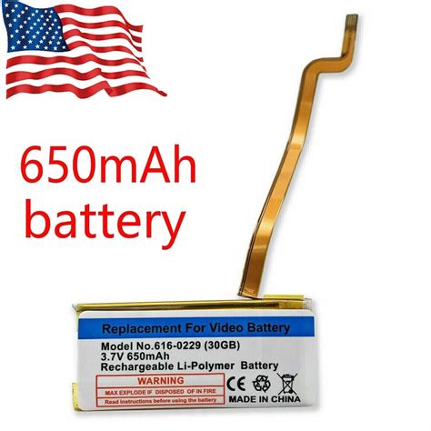 650mAh Replacement Battery for iPod Video 5th Classic 6th 7th Gen A1136 | eBay