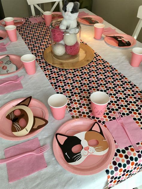 10 Easy Ideas for a Kitty-Cat Themed Birthday Party on a Budget - Brooke Grangard | Cat themed ...