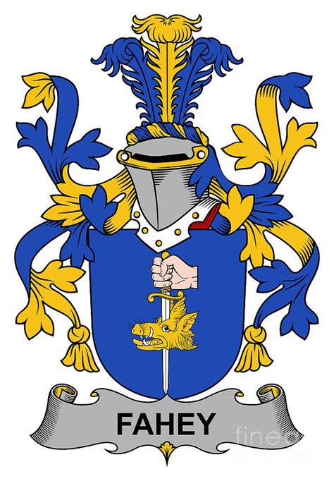 Fahey Coat of Arms Irish Digital Art by Heraldry - Pixels