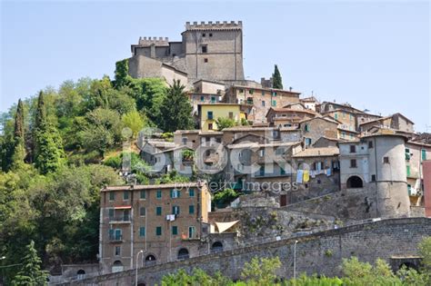 Panoramic View Of Soriano Nel Cimino. Lazio. Italy. Stock Photo | Royalty-Free | FreeImages