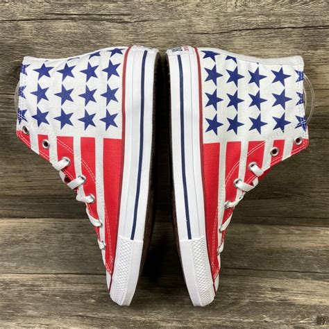 Converse | Shoes | New Converse Chuck Taylor All Star Usa Flag Shoes ...