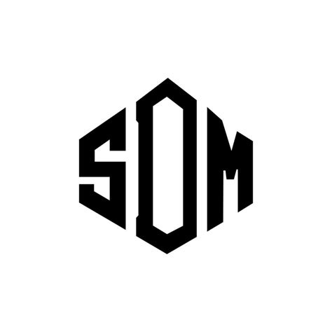 SDM letter logo design with polygon shape. SDM polygon and cube shape logo design. SDM hexagon ...