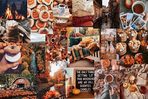 Fall vibes Collage . fall, Halloween, Cute laptop, HD wallpaper | Peakpx