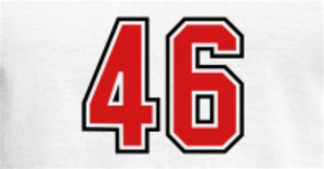 46 sports jersey football number Men's T-Shirt | Spreadshirt