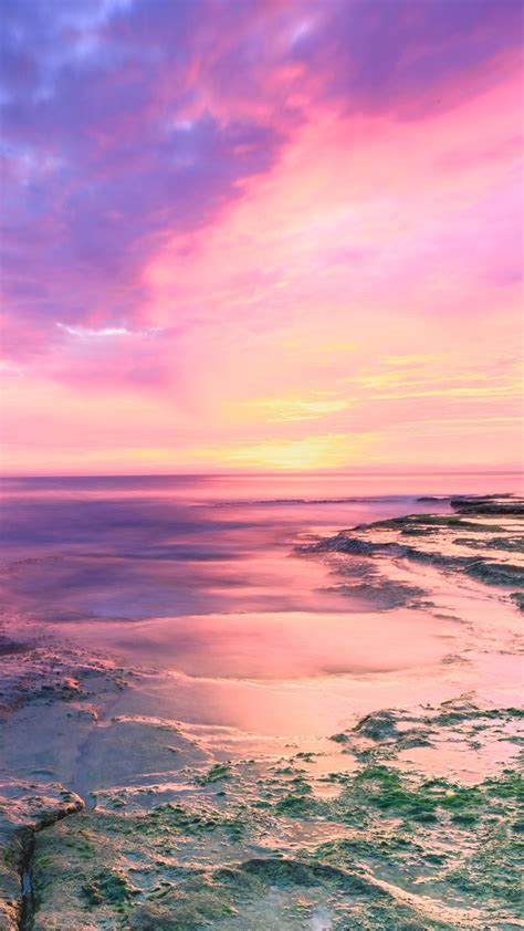 Pink Beach Sunset Wallpaper (72+ images)