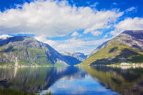 Fjord landscape stock photo. Image of panoramic, holiday - 53377466