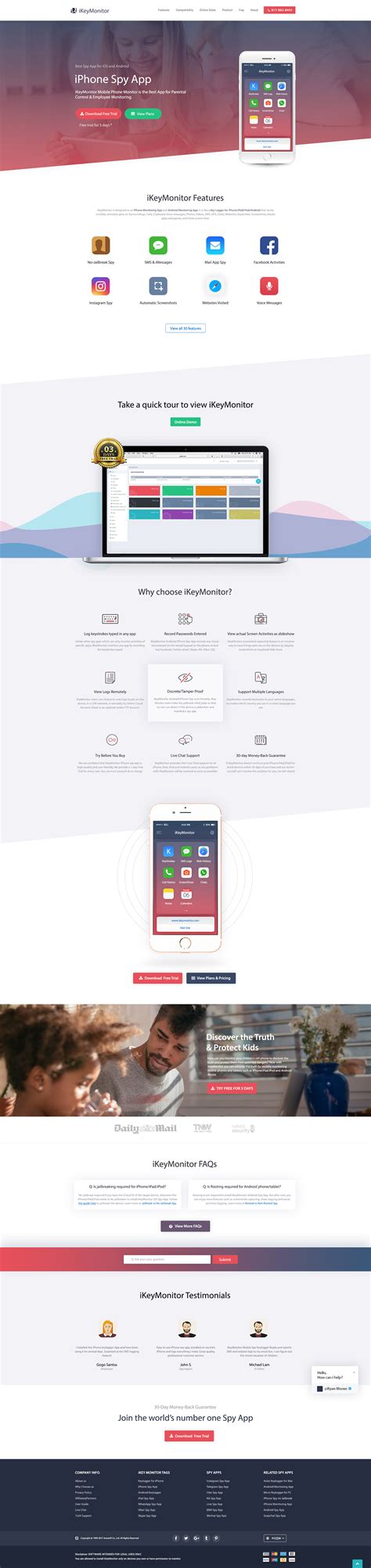 IkeyMonitor Iphone Spy App on Behance