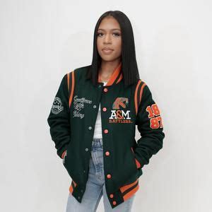 FAMU | VARSITY JACKET UNISEX – collegiateluxe | Varsity jacket, Green varsity jacket, High ...