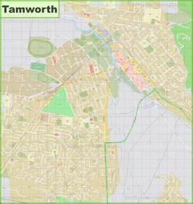 Tamworth Maps | New South Wales, Australia | Maps of Tamworth