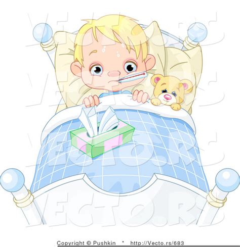 Child Sick In Bed Clipart | Free Images at Clker.com - vector clip art ...