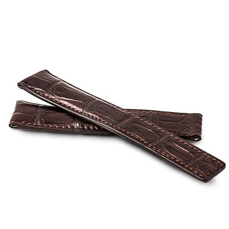 Breitling - Leather watch band - Black alligator/crocodile paris store ...