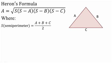 Heron's Formula - YouTube