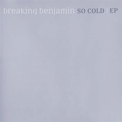 Breaking Benjamin – So Cold EP – CD (EP, Enhanced), 2004 [r13334529] | Discogs