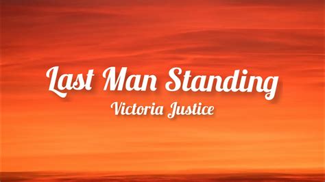 Victoria Justice - Last Man Standing (Lyrics) - YouTube