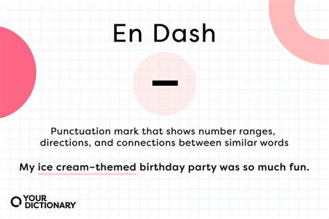 When and How To Use an En Dash ( – ) | YourDictionary