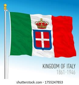 Kingdom Italy Official Historical Flag 1861 Stock Vector (Royalty Free) 1755247853 | Shutterstock