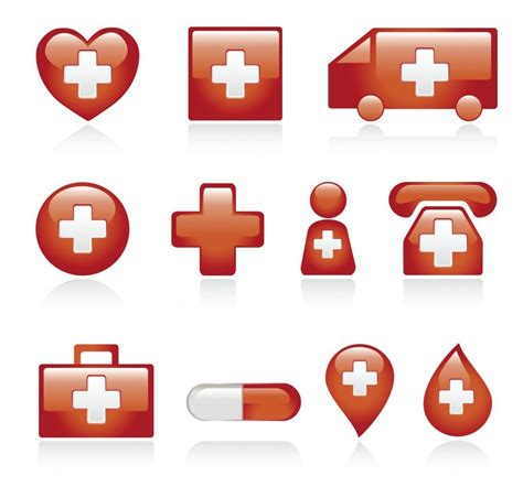 red medical icons | Medical icon, Medical symbols, Icon