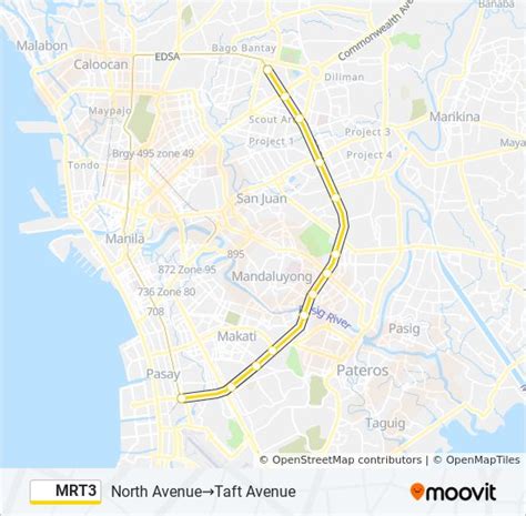 mrt3 Route: Schedules, Stops & Maps - North Avenue (Updated)