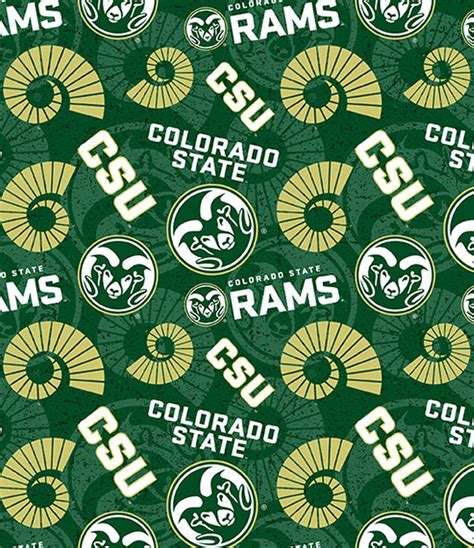 Ncaa COLORADO STATE UNIVERSITY Rams Watermark Print Football 100% ...