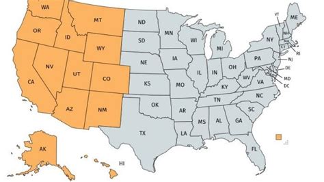 Western United States Map | Map of Western US | Western Region USA Guide - Best Hotels Home