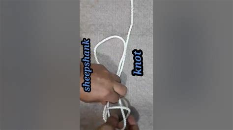 SHEEPSHANK KNOT: how to tie #boating #sailing #camping #tips #tutorial #ideas #knotskill #shorts ...