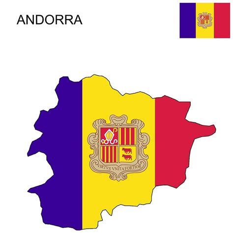 Andorra Flag Map and Meaning | Mappr