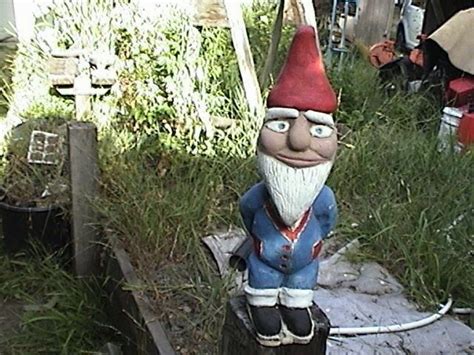 cement garden knome / gnome each is handpainted 13" x 4-1/2" & made in the USA | Cement garden ...