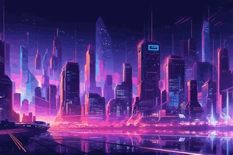 Cyberpunk City Street. Sci-fi Wallpaper Graphic by saydurf · Creative Fabrica