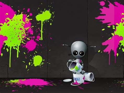 Cute Robot Wallpaper - WallpaperSafari