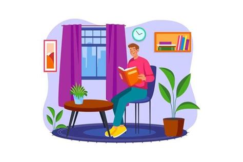Man Reading Book Vector Art, Icons, and Graphics for Free Download