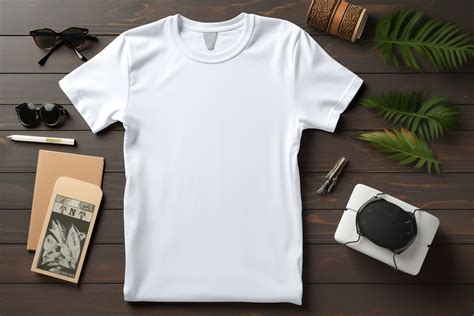 White T-Shirt Mockup Graphic by Illustrately · Creative Fabrica