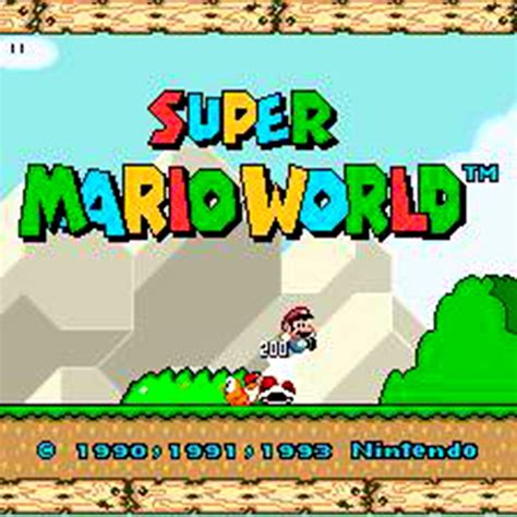 Super Mario World SNES Super Nintendo Game